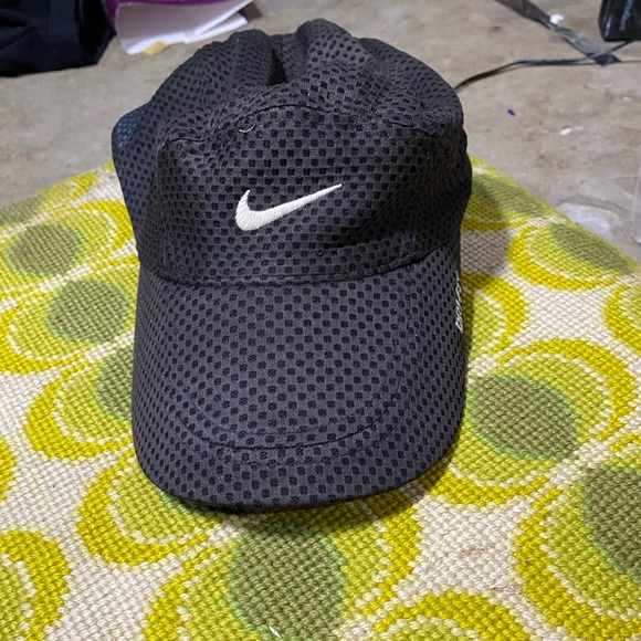 Vintage 90s 00s Nike running hat black